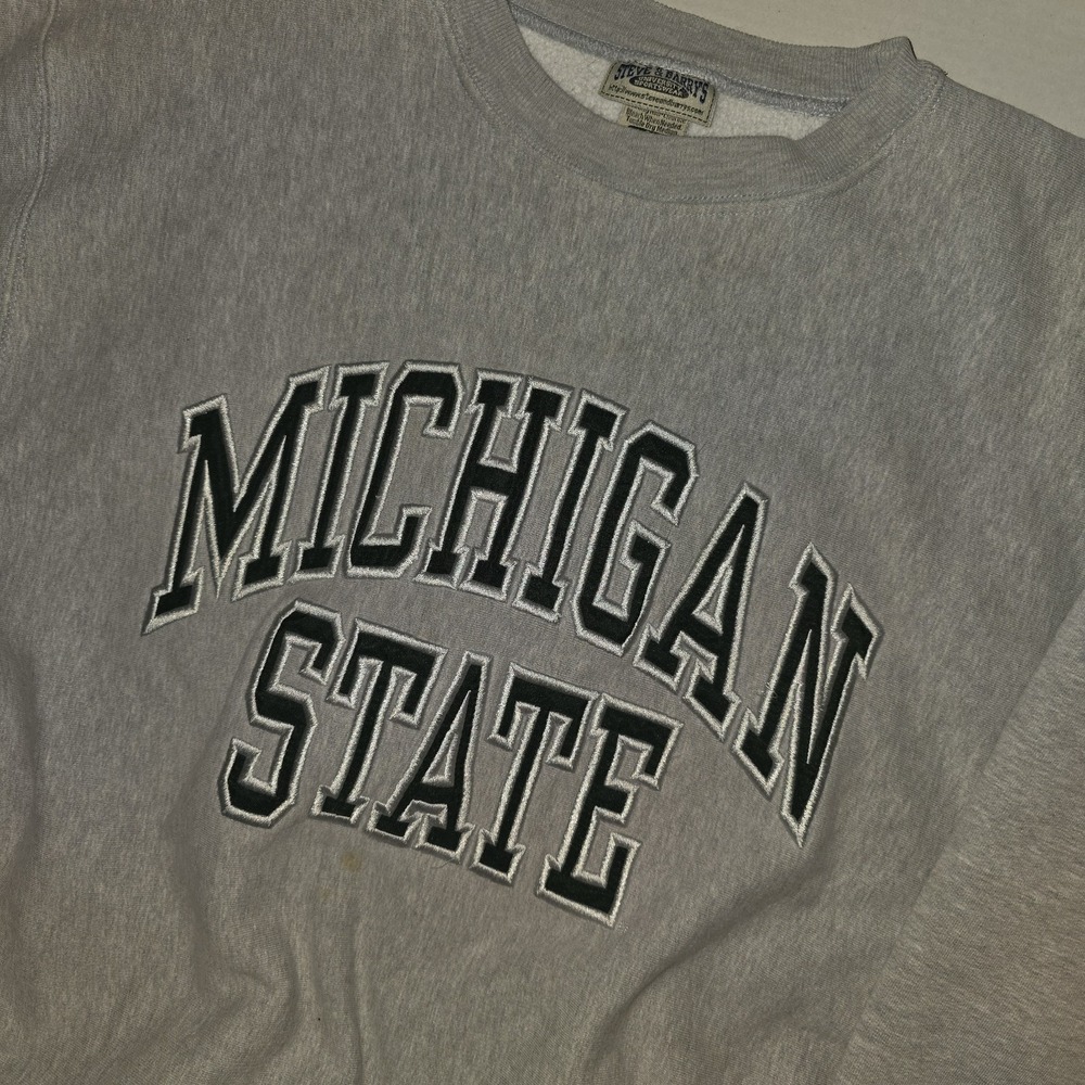 Steve and‎ Barry's Sweater Michigan State Spartans Men's Size L Gray